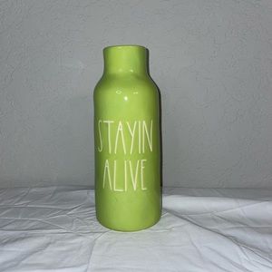 Rae Dunn STAYIN ALIVE Vase